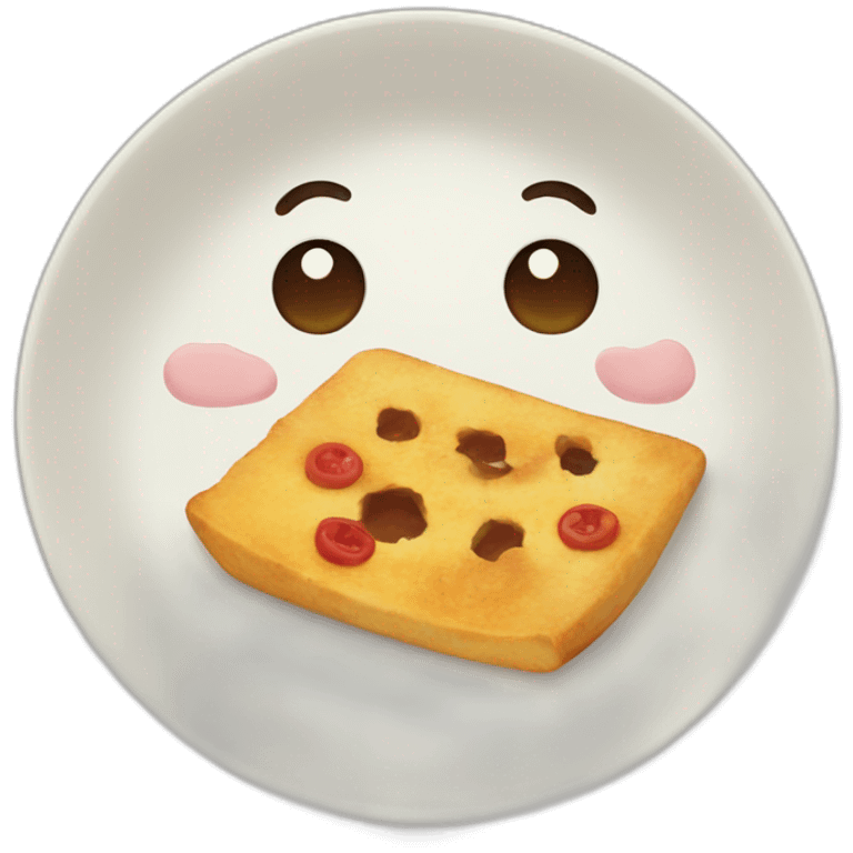 cute plate hungry emoji