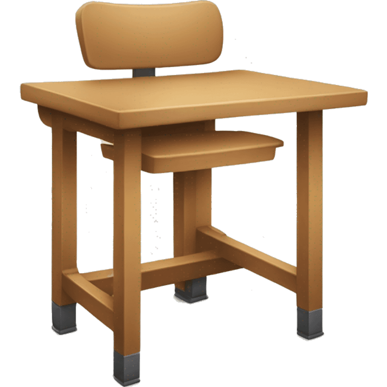 School desk from the front emoji