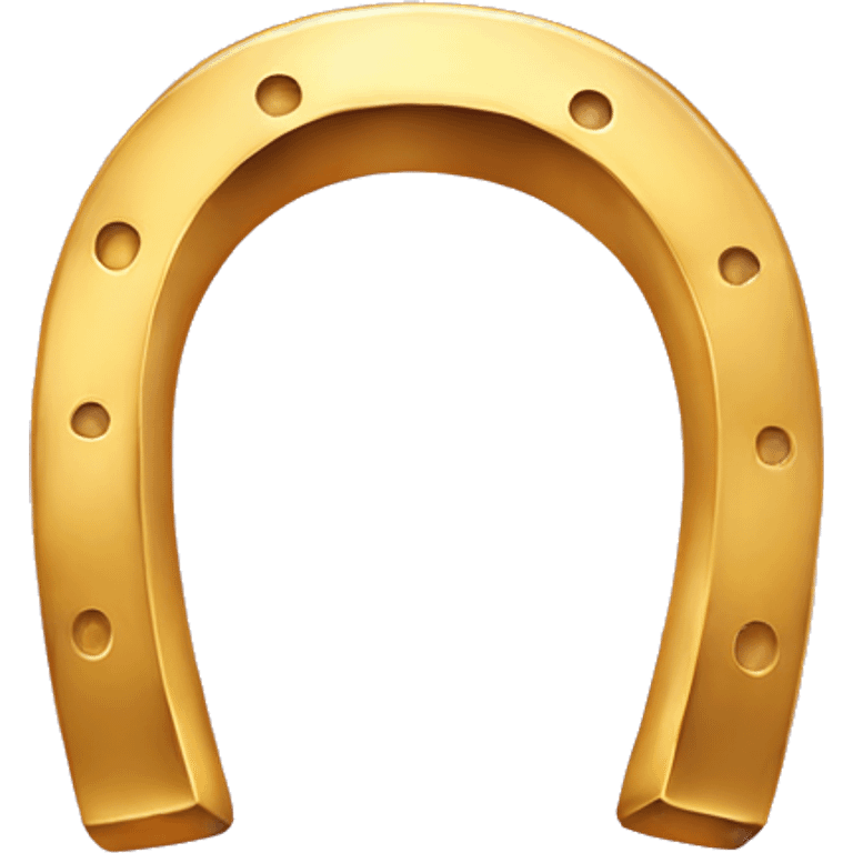 gold horseshoe luck emoji