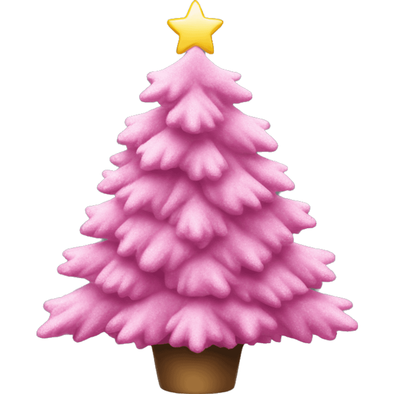 Pink Christmas Tree emoji