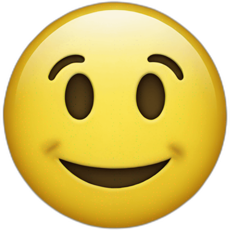 Yellow circle smiling emoji