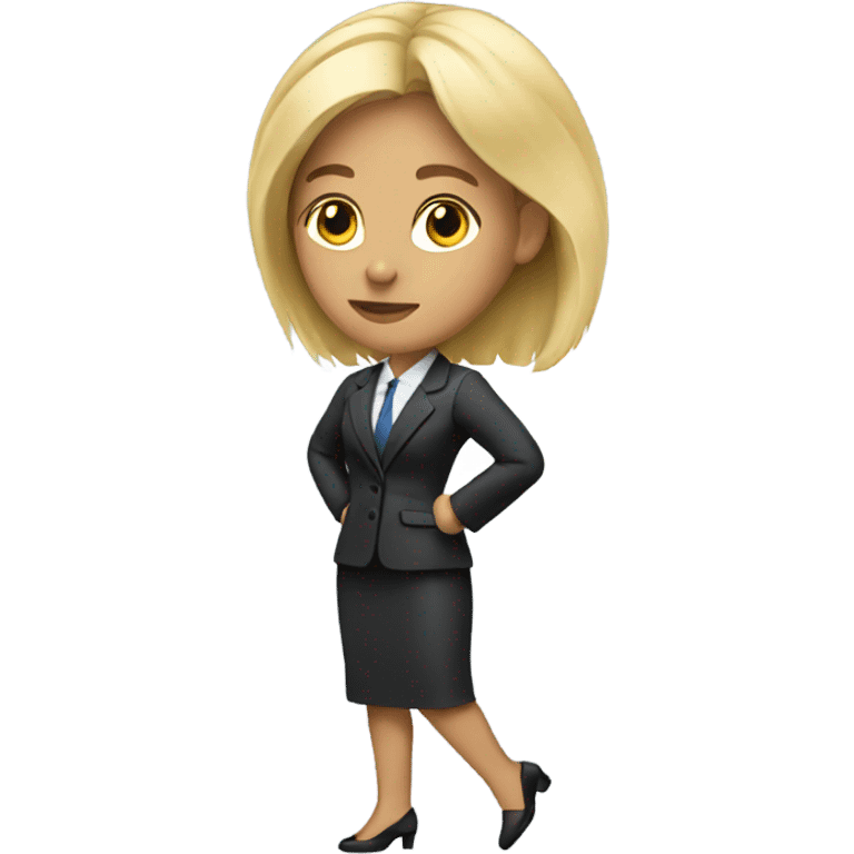 Blonde lawyer moving on  emoji