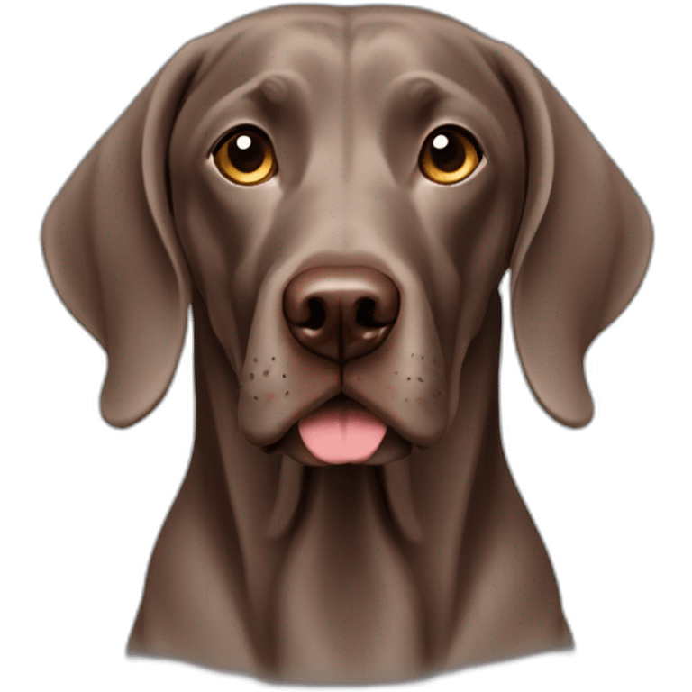 brown weimaraner emoji