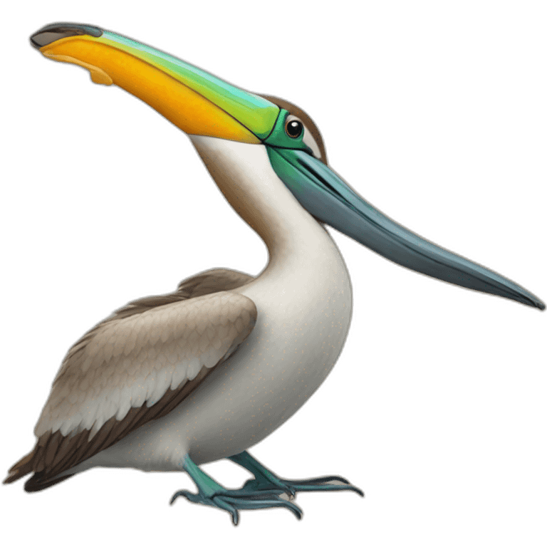 Pelican hummingbird potato emoji