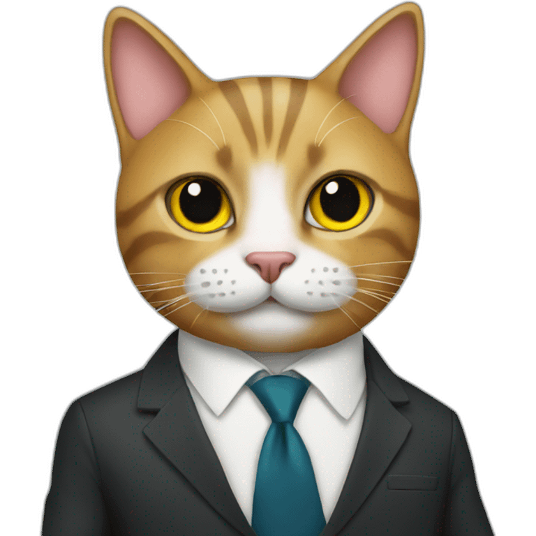 cat in a suit emoji