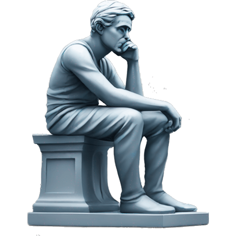 thinker statue emoji