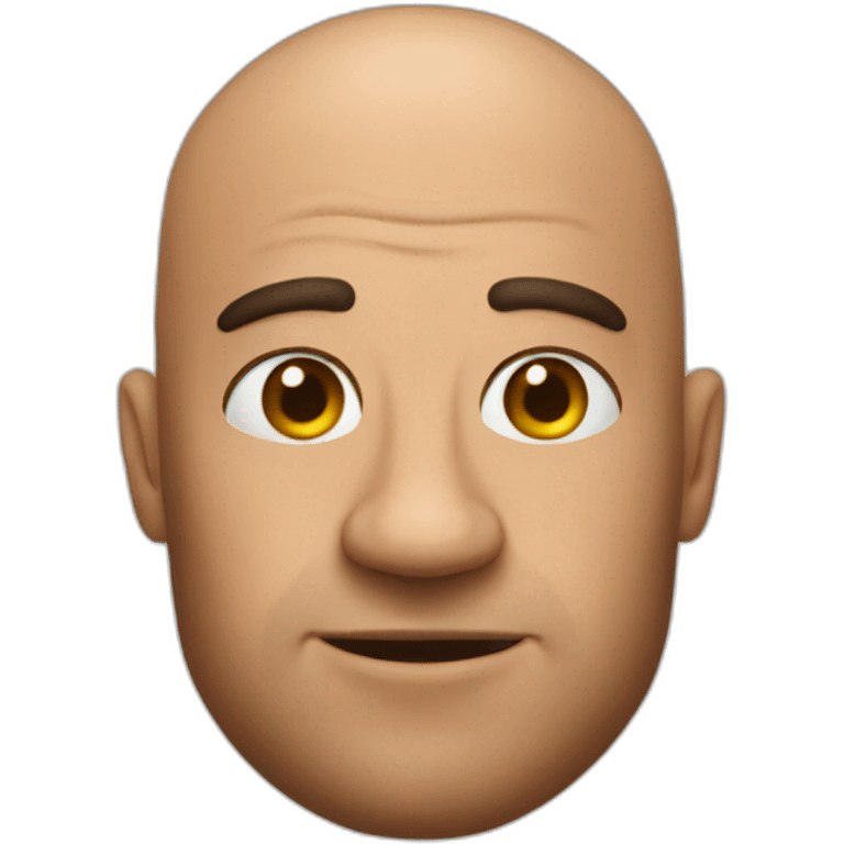 bald man as bedbug emoji