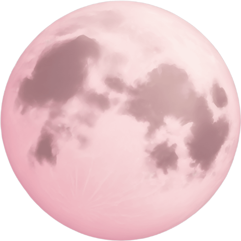 pastel pink moon emoji