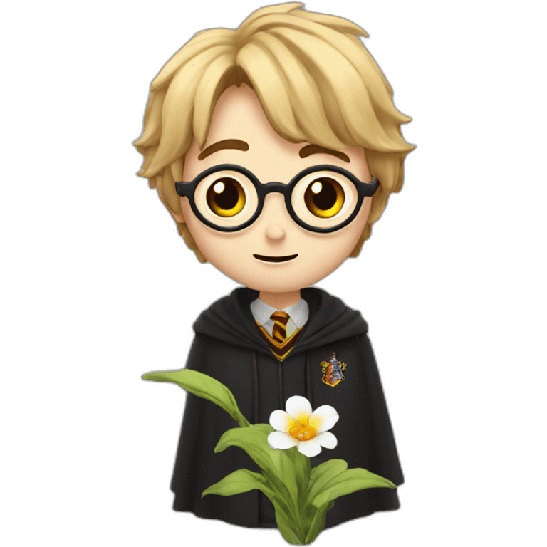 harry potter qui mange une fleur emoji