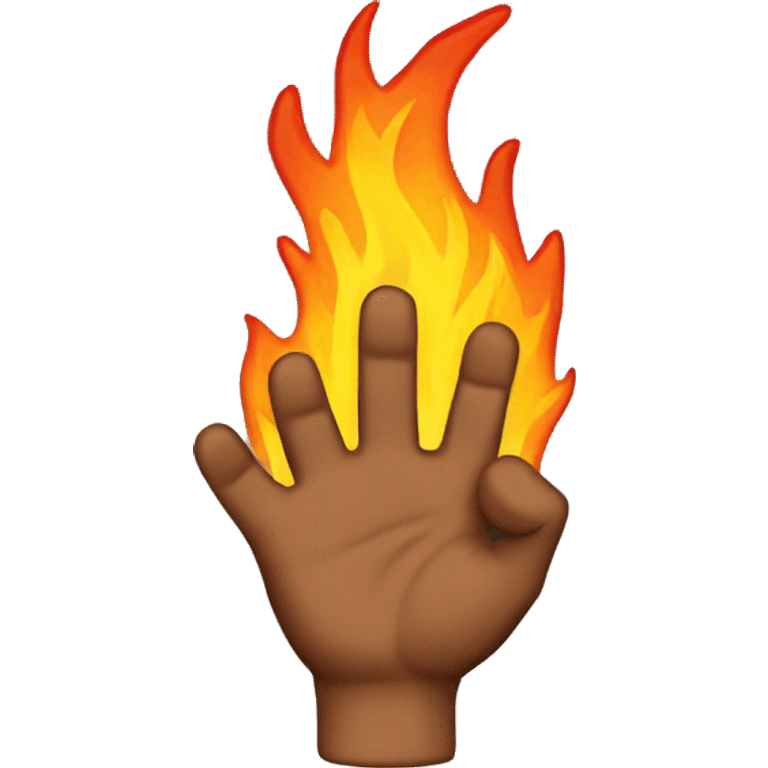 fire hand emoji