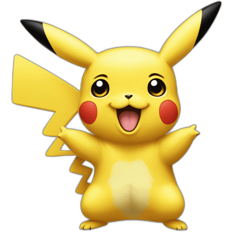 Pikachu en squelette emoji