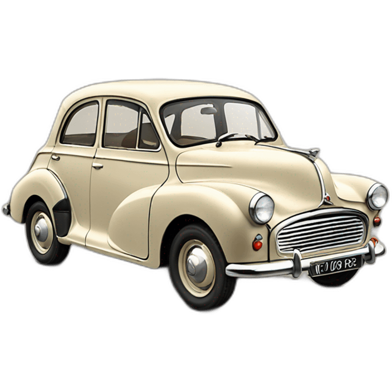 Morris minor 1954 beige emoji