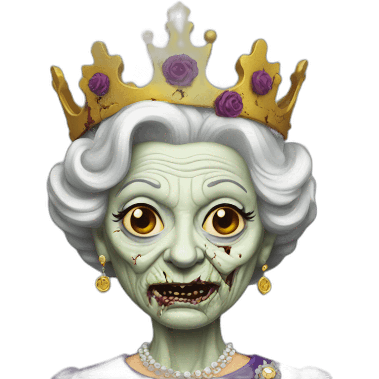 zombie queen Elizabeth emoji