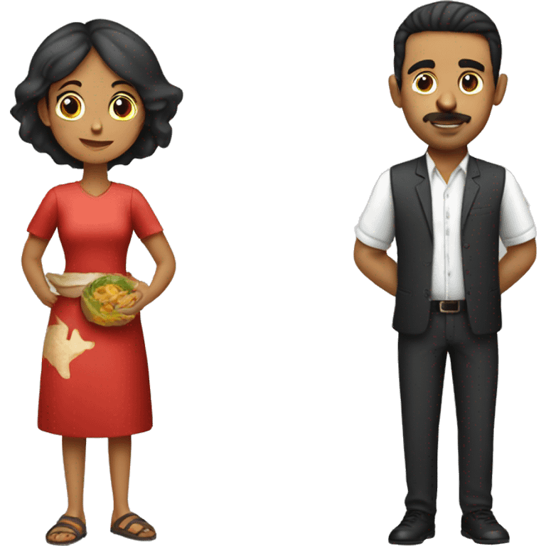 Girl with turkish husband and Food  emoji