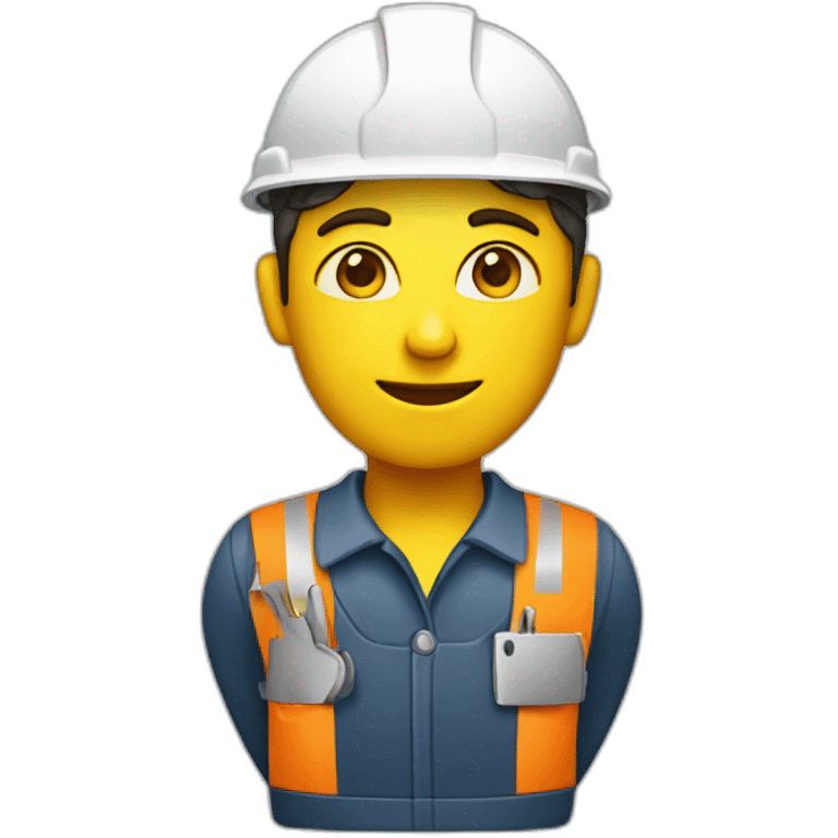 worker with an idea emoji