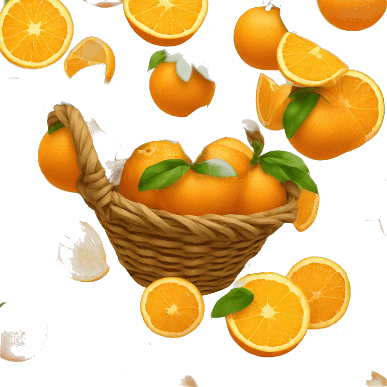 basket of orange  emoji