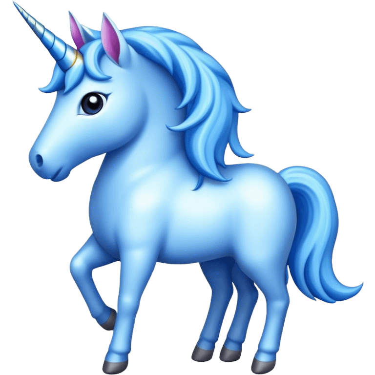 Unicorn that’s blue  emoji