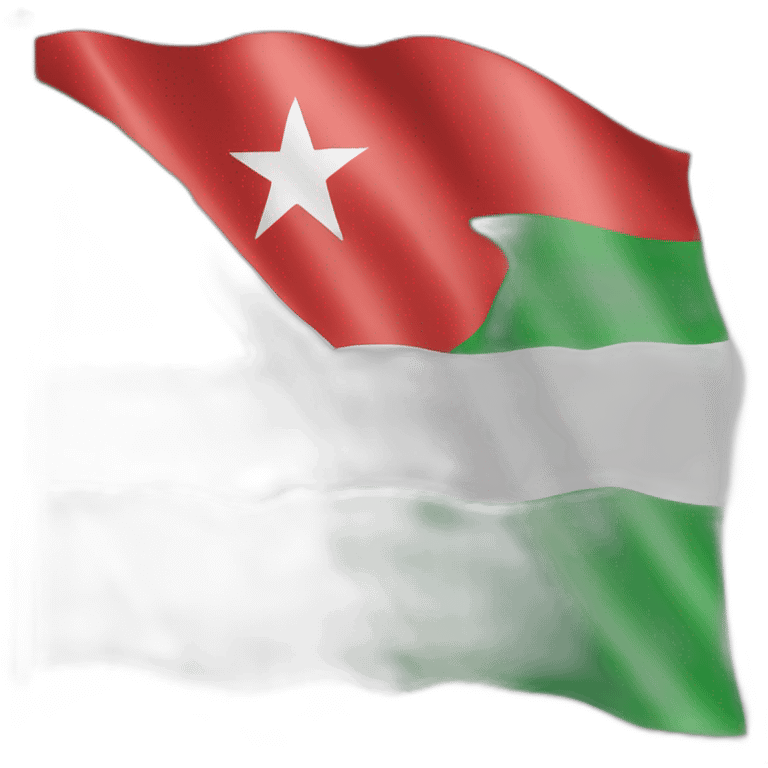 Somaliland flag green,white and red emoji