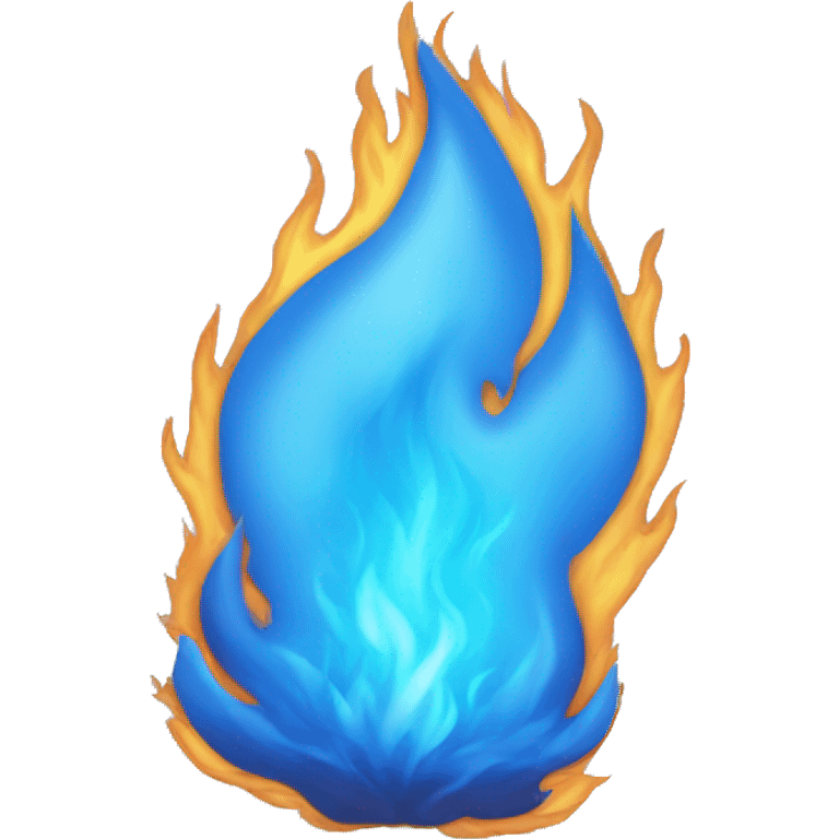 Blue fire emoji