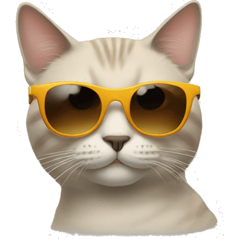 Cat with sunglasses emoji