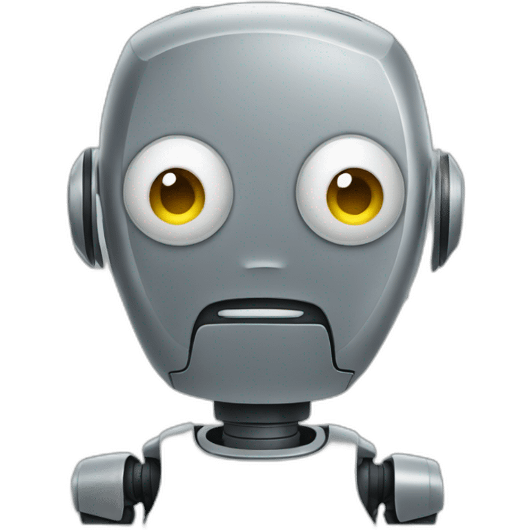 disappointed robot emoji