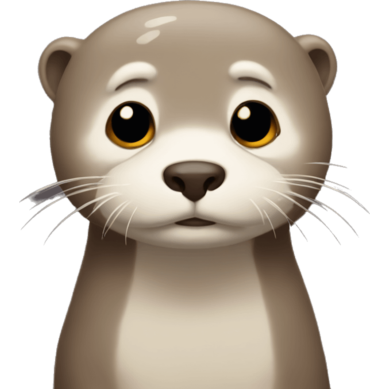 Very sad otter emoji