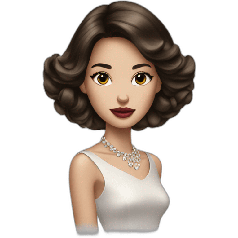 femme brune dior emoji