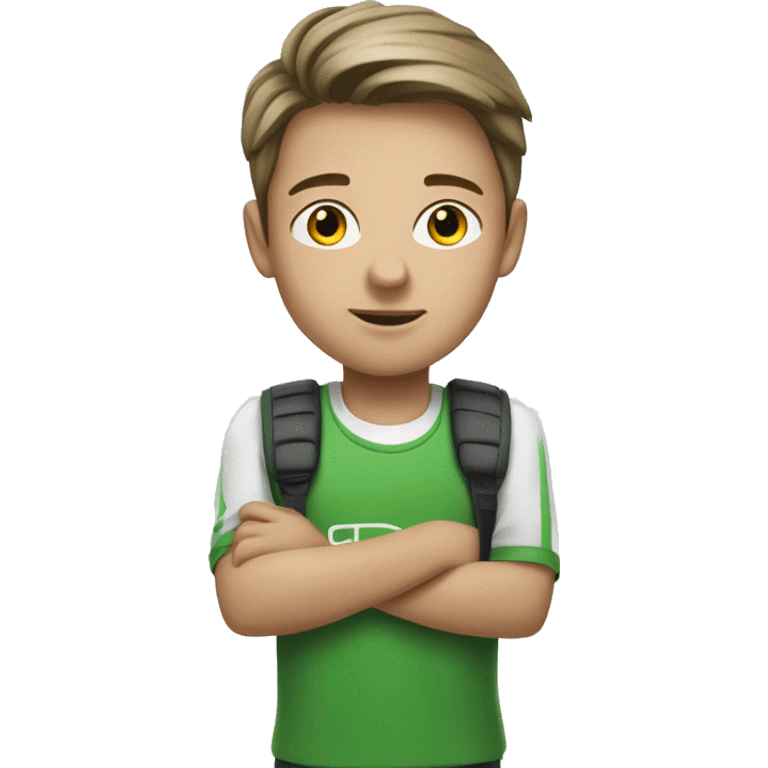 A boy with Škoda Superb emoji