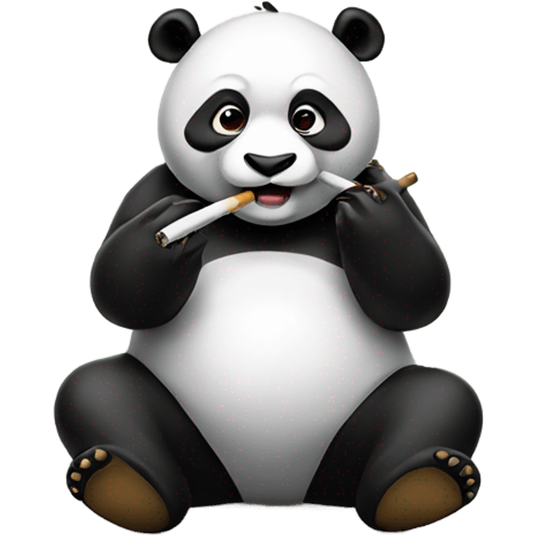 Smoking Panda emoji