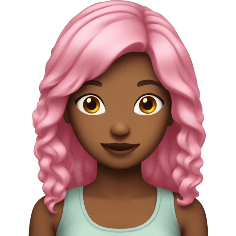 girl with pink hair  emoji