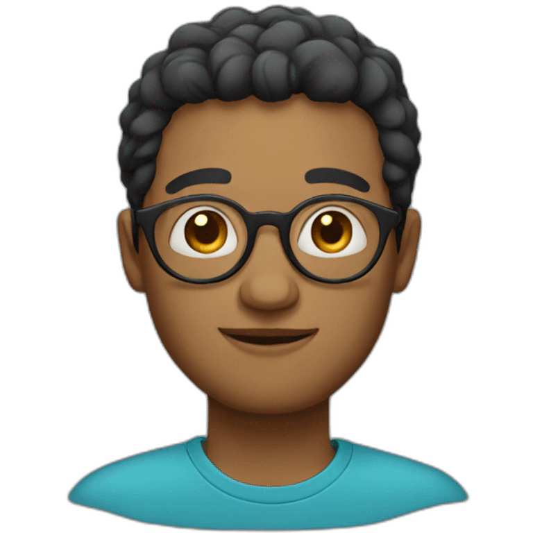 white man with round glasses emoji