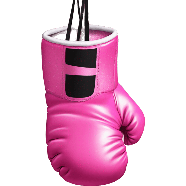 Pink ombre boxing gloves with glitter  emoji