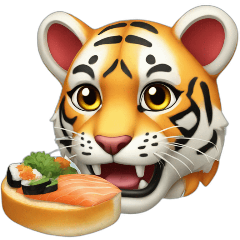 Tigr sushi pizza emoji