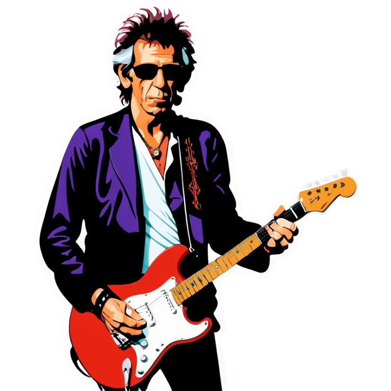 Keith richards rock on emoji