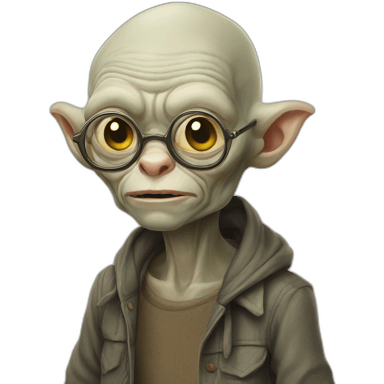 hipster gollum emoji