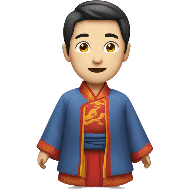 Chinese Man, With A Traditional Chinese Clothes, Asian Accent emoji