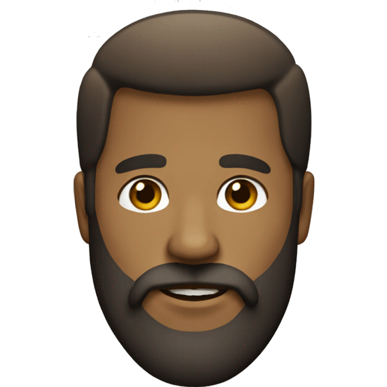 very light brown skin, very long beard,short hair emoji