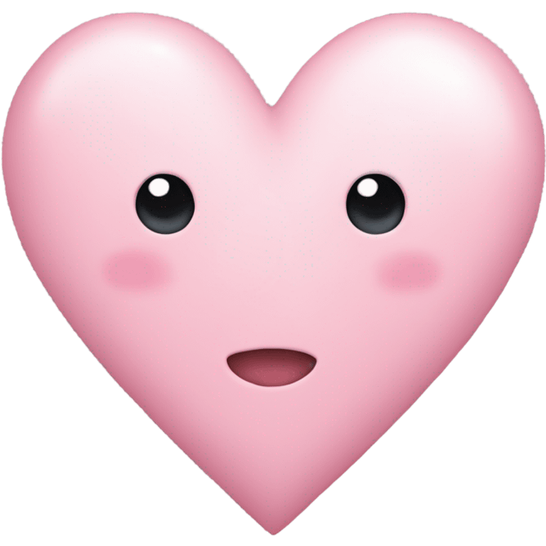 light pink love heart  emoji