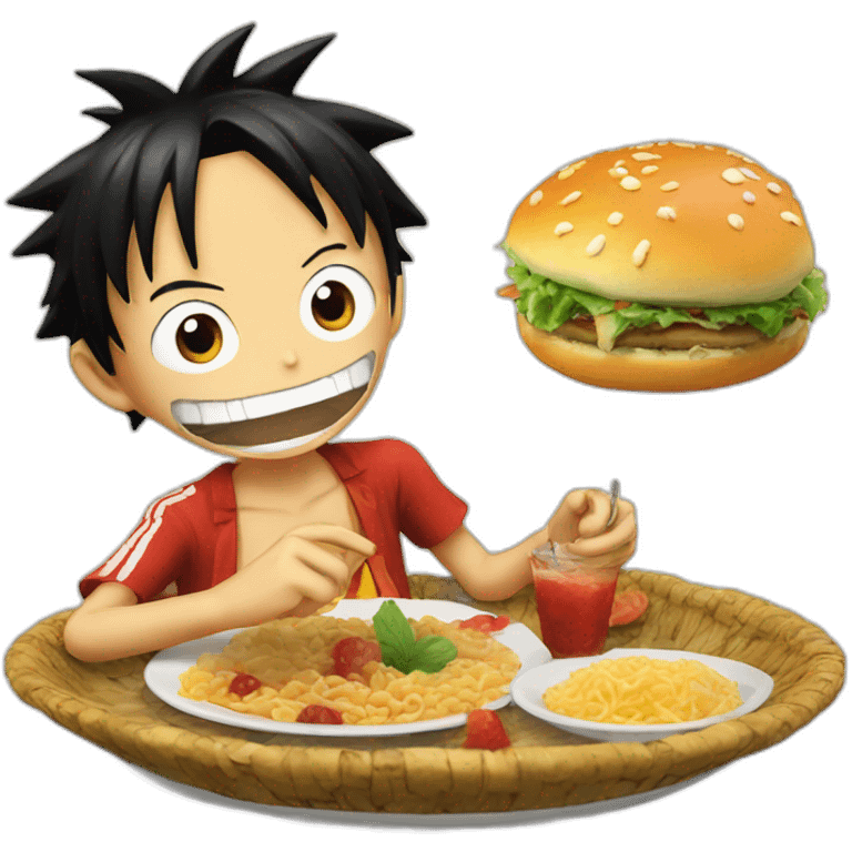 luffy eat emoji