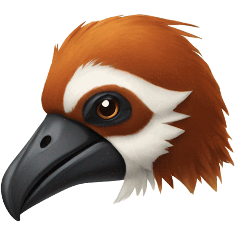 Pelican and a red panda emoji