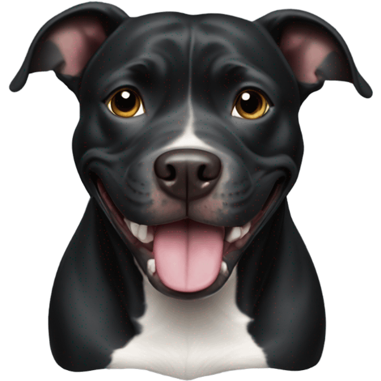 happy black pitbull emoji