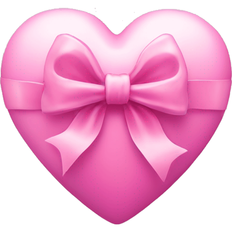 Pink heart with bow  emoji