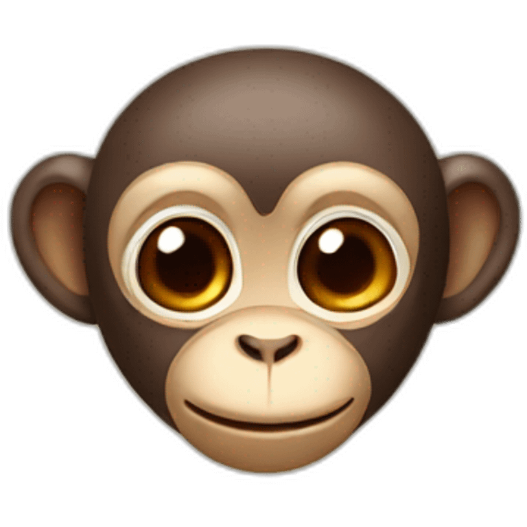 Monkey with heart eyes emoji