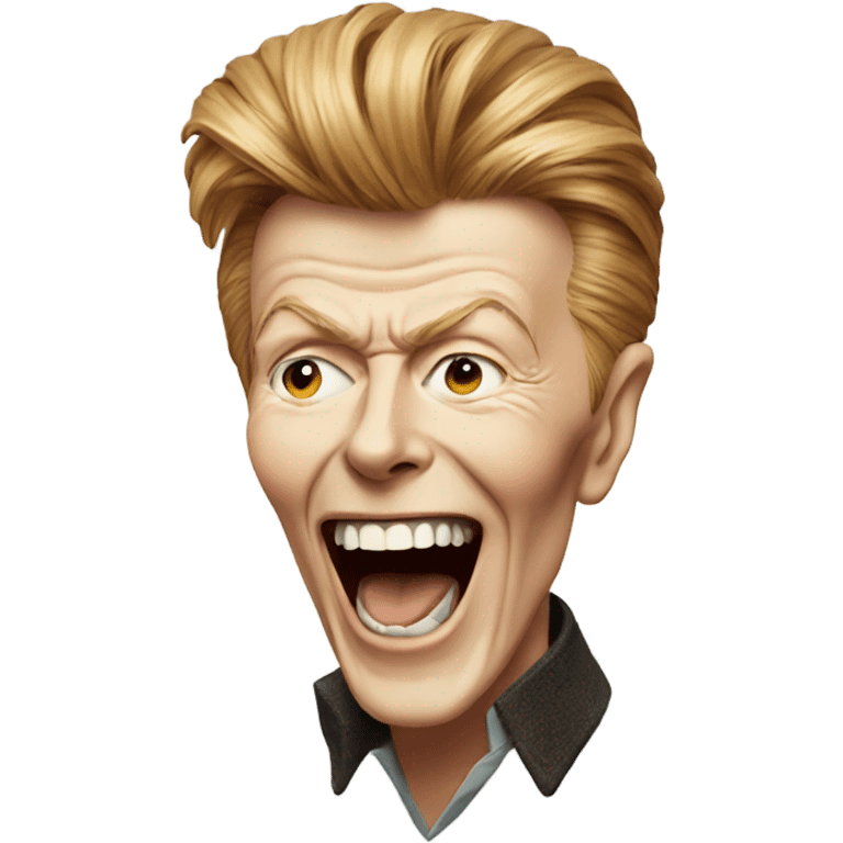 David Bowie laughing emoji