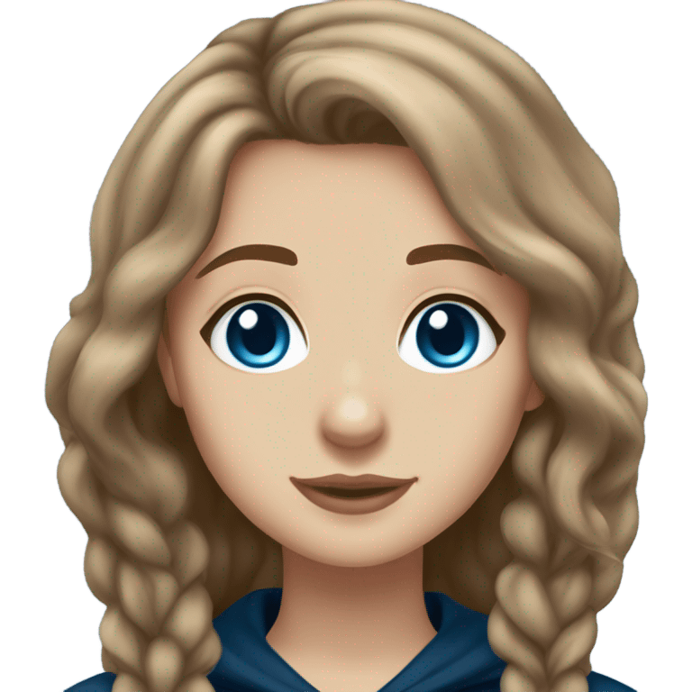 Harry Potter ravenclaw girl light brown hair blue eyes  emoji