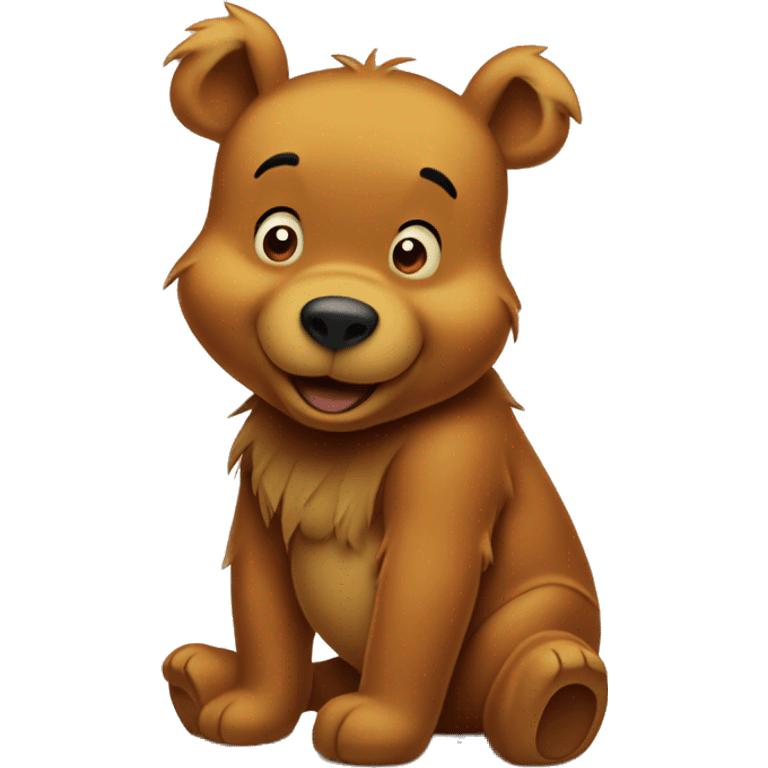 Winnie the pooh brown emoji