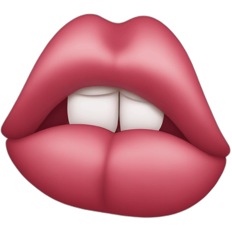 lips kissing emoji