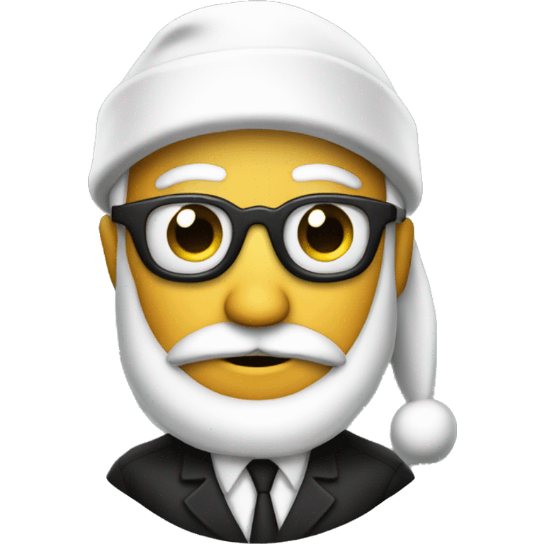 Spy with a santa hat emoji