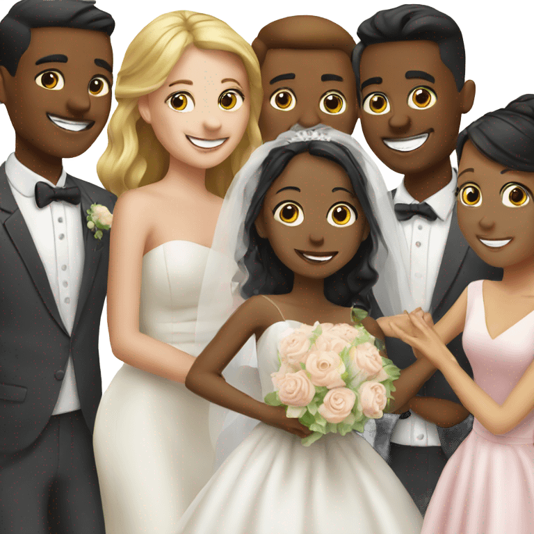 wedding celebration with friends emoji