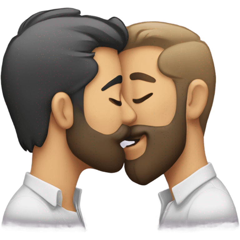 gay kiss beard emoji